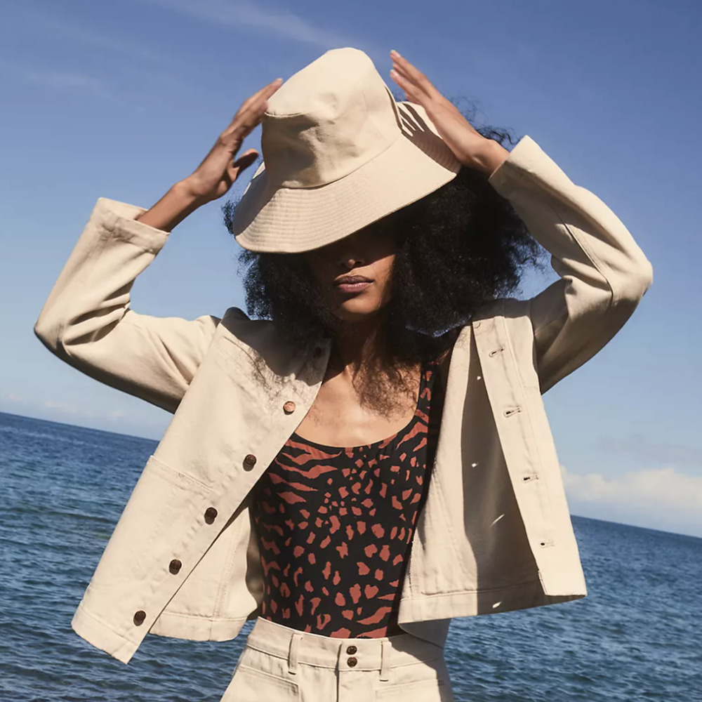 Madewell Cream Bucket Hat